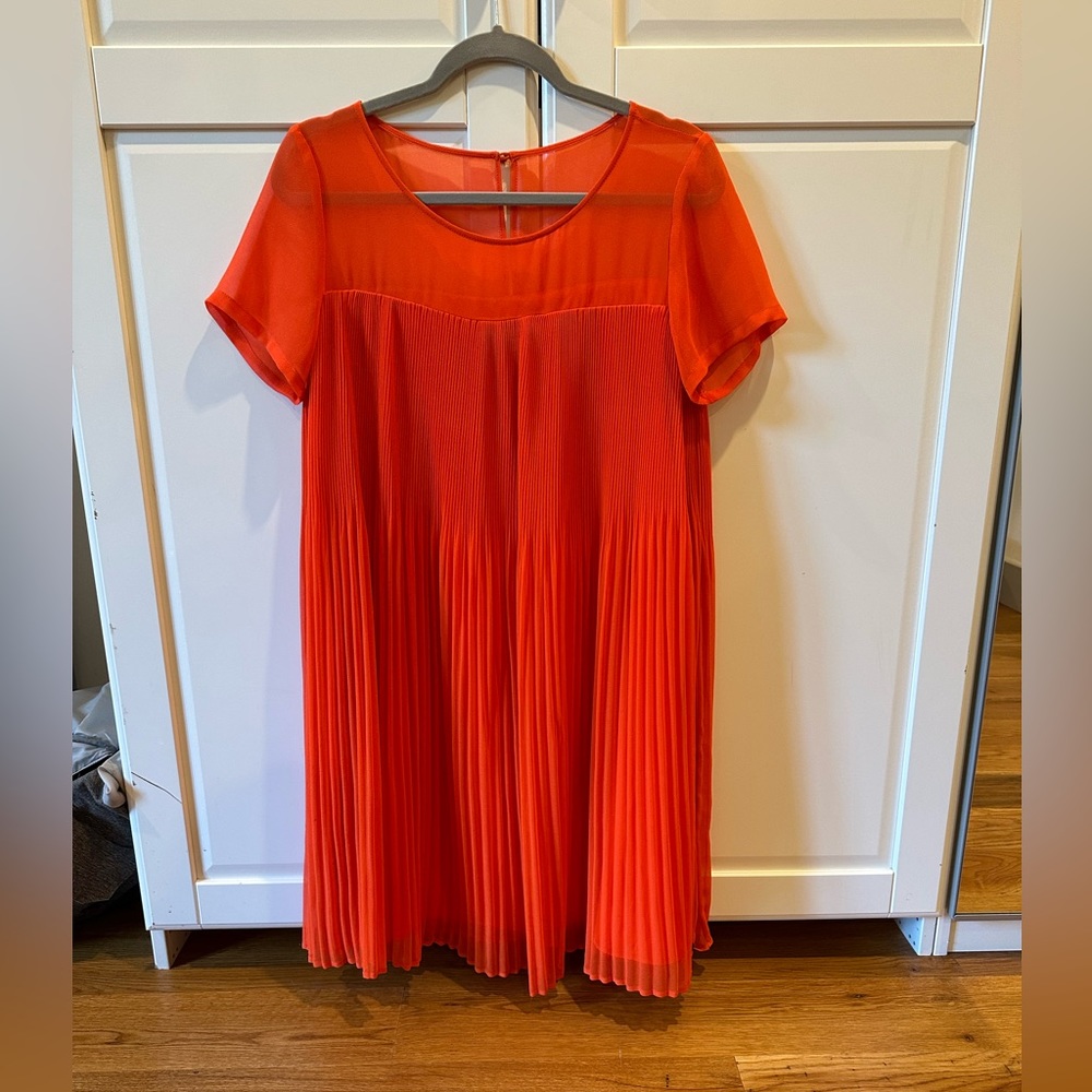 Orange numph shift dress.
